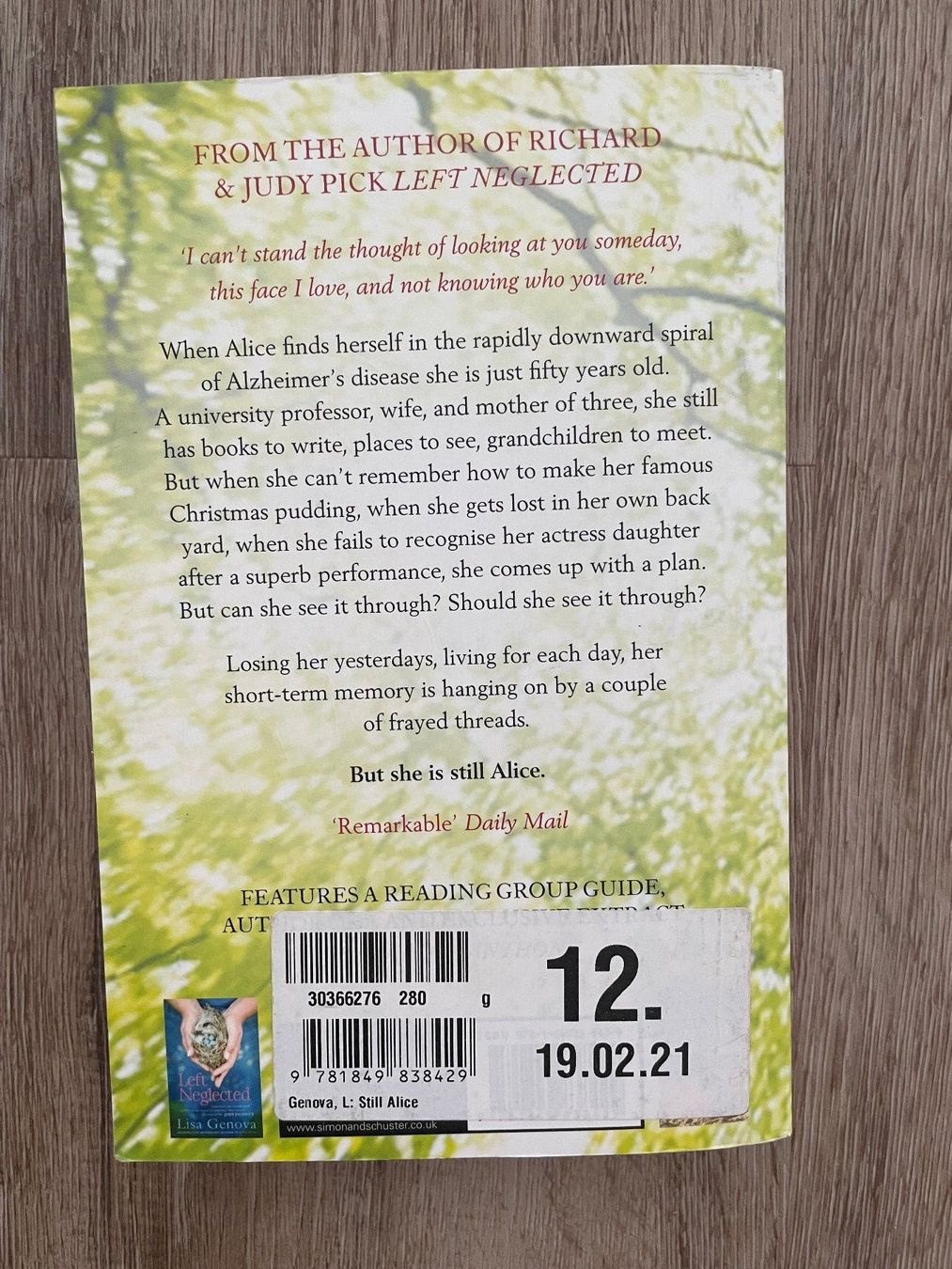 Bücher: Still Alice, Lisa Genova – Gebraucht aus Oensingen von mat_rty9 2