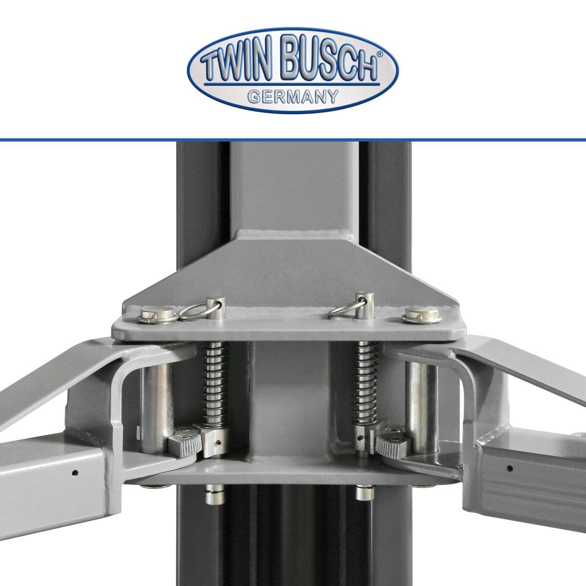 Twin Busch Piattaforme elevatrici & Crick: 2 Säulen Hebebühne 4.2 t BASIC autom. Entriegelung GREY-Line – Nuovo e nell'imballaggio originale da Rüthi (Rheintal) venduto da Toptool-3 5