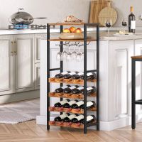 Weinregal Flaschenregal freistehendes Weinregal 41,5x24x100