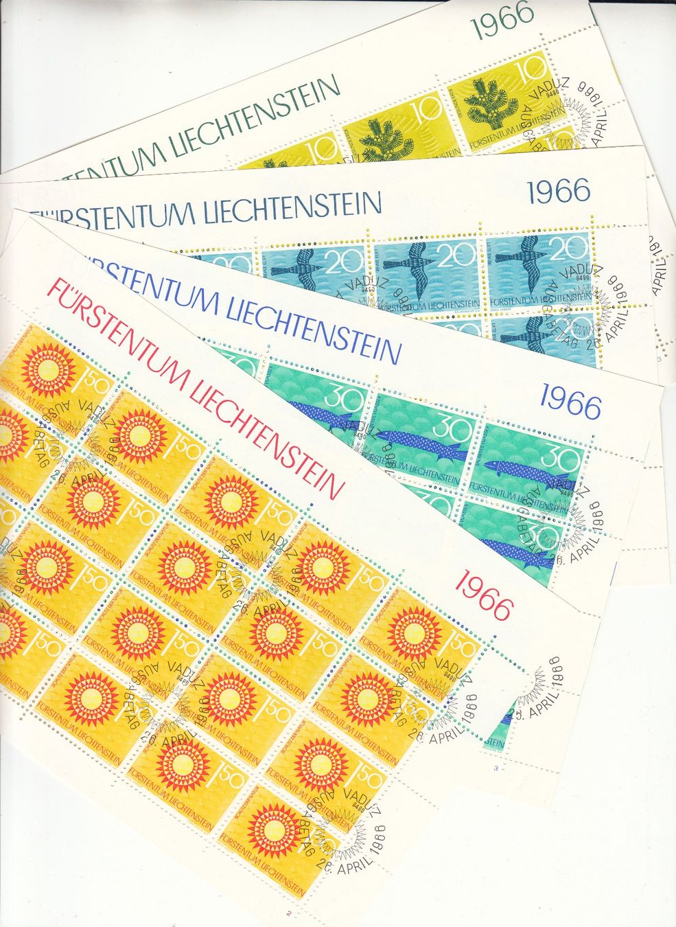 Tutti i francobolli: LBK 395 - 398 Zierbogen mit ET – Usato da Bürglen TG venduto da StampGraf