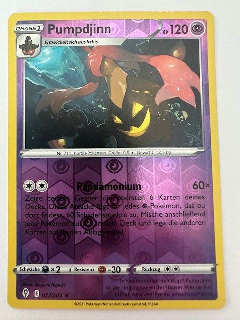 Pokémon Carte collezionabili: Pumpdjinn - Reverse Holo - Pokemon – Nuovo (secondo la descrizione) da Nussbaumen AG venduto da Pika-Shop