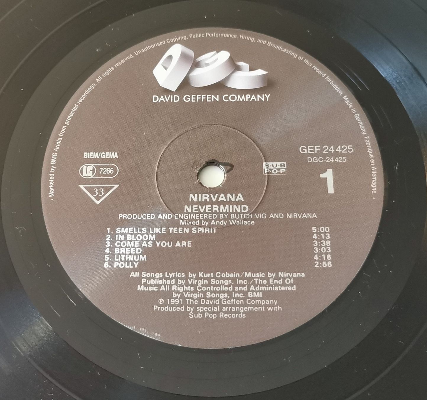 Dischi in vinile: NIRVANA: Nevermind LP Original 1st Press Europe TOP Copy!! – Usato da Münchwilen TG venduto da Swb 4