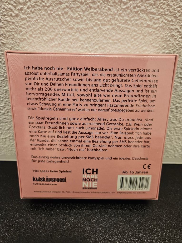 Spiele: Neu - Ich habe noch nie - Edition Weiberabend – Neu und originalverpackt aus Dagmersellen von Jarsetz_Restposten 1