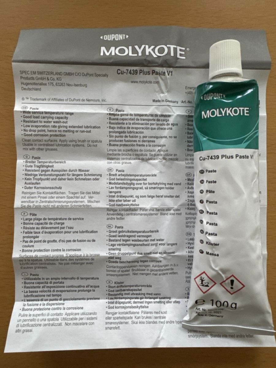 Tous les outils: Molykote Cu-7439 Plus Paste V1 Kupferpaste – Neuf avec emballage d'origine à Knutwil par musicseller 2
