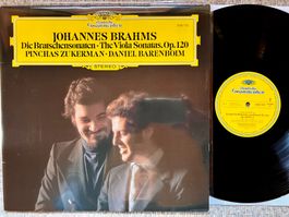 Brahms Die Bratschensonaten Zukerman Barenboim LP GEWASCHEN