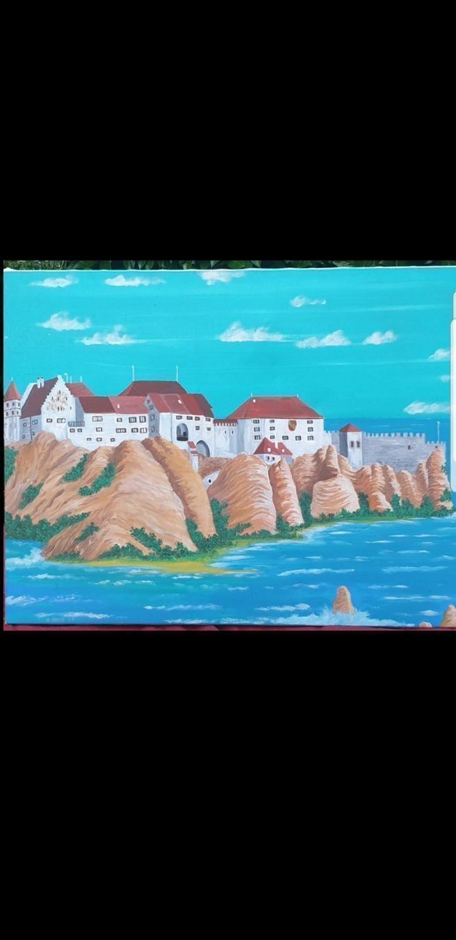 Dipinti: Schloss Lenzburg am Meer - Hingucker - – Nuovo (secondo la descrizione) da Staufen venduto da jasminm01