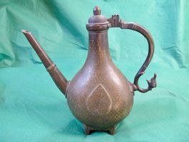 antike Bronzekanne Mogulstil 18Jh