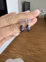 Schöne violette Ohrhänger