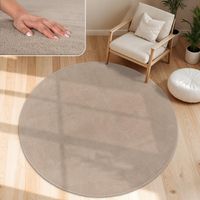 SONDERPREIS ‼️ XXL Teppich Rund Beige NEU 200 cm