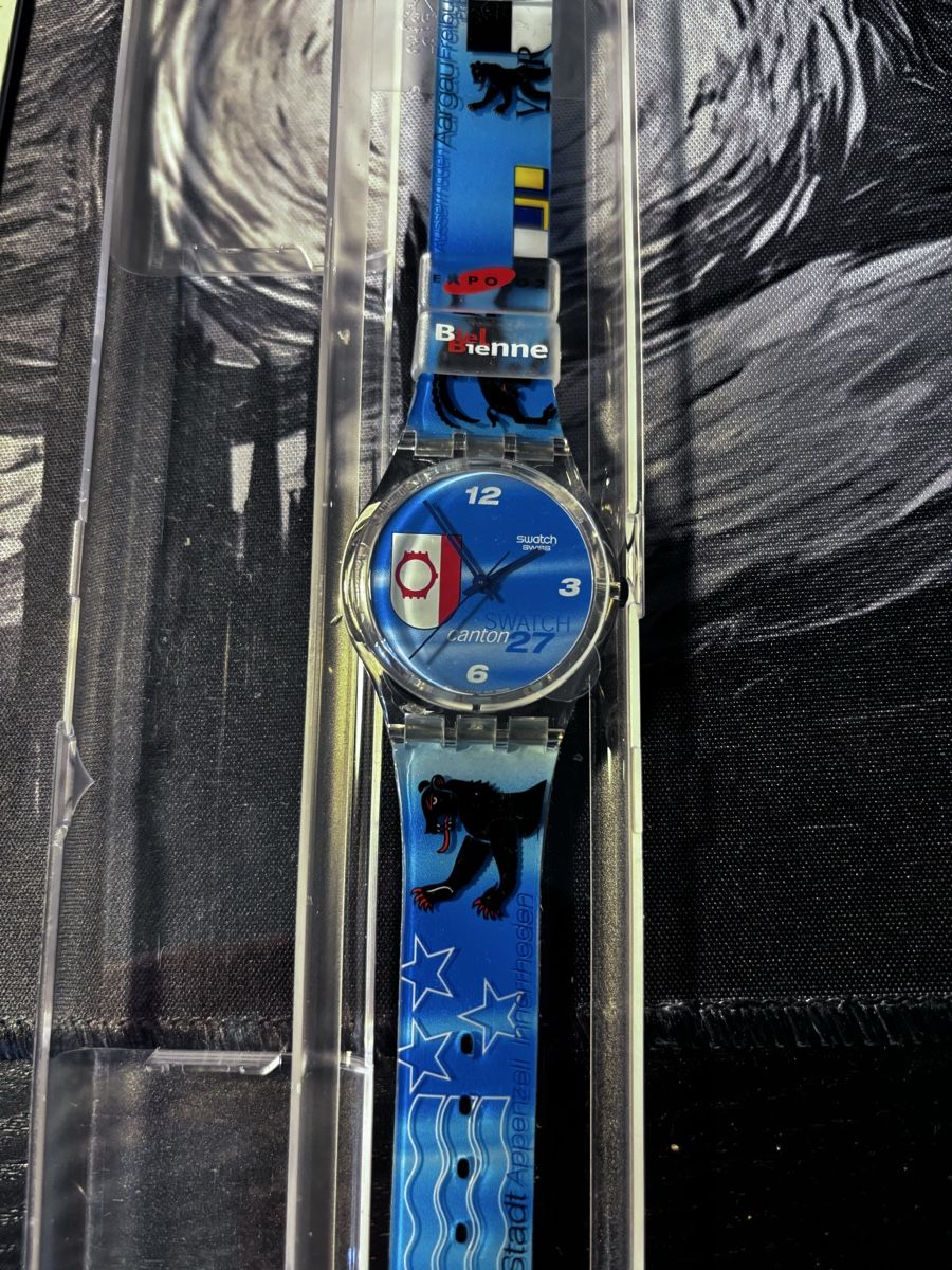 Swatch Orologi: Swatch, Canton, Journée Nationale 27, Ed. Limitée – Usato da Bassins venduto da jer_6k8b 1