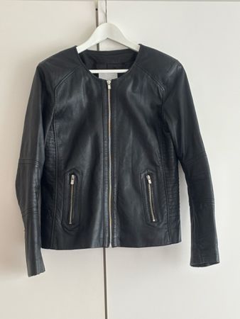 Veste en cuir noire (M)