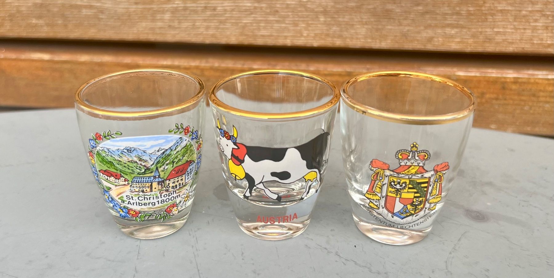 Gläser: Souvenir Gläser Set 21Stk. Goldrand – Neu (gemäss Beschreibung) aus Muotathal von sch_h6cz 4