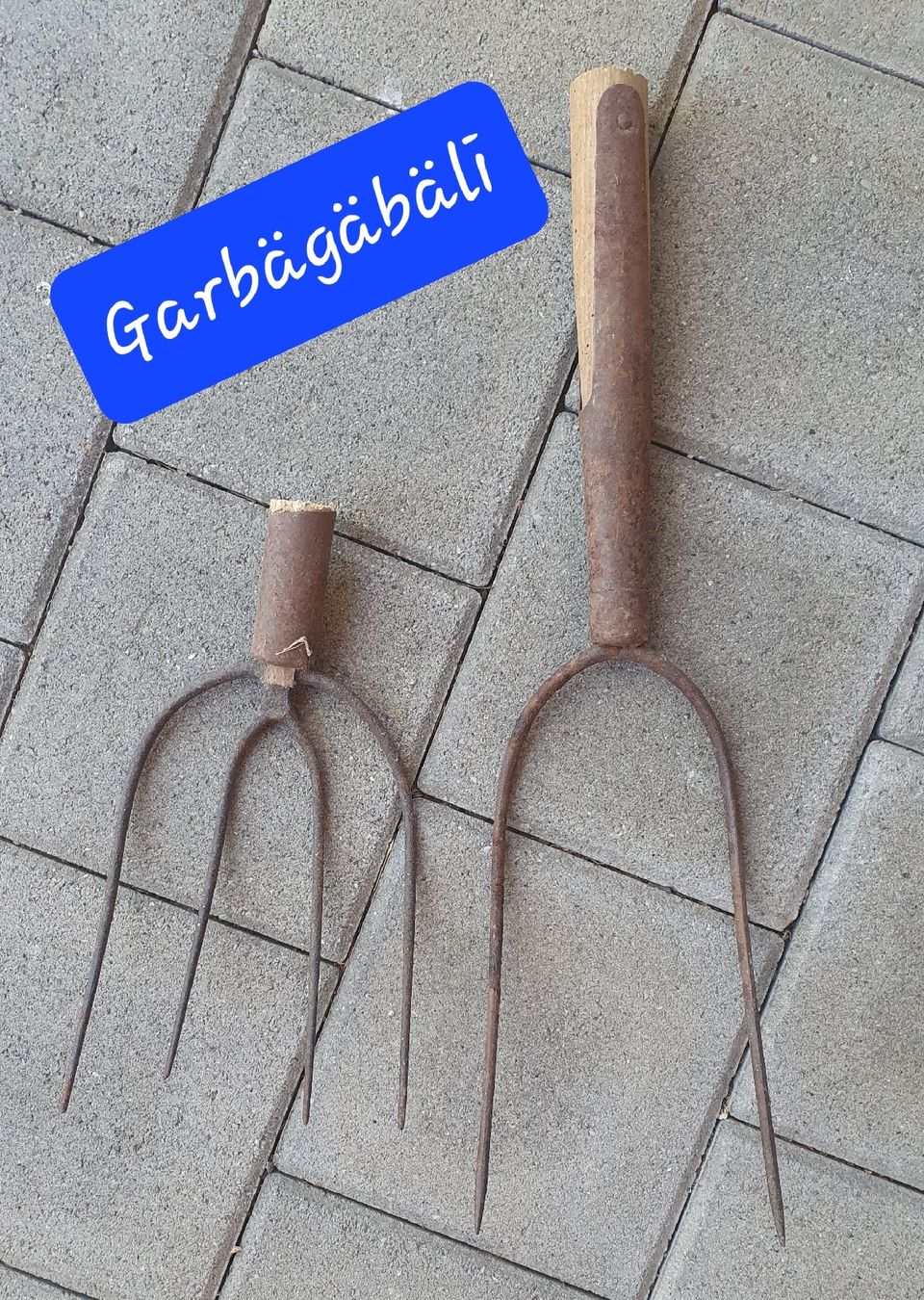 Gabeln: Zwei antike Gabeln.. – Gebraucht aus Summaprada von swiss4860