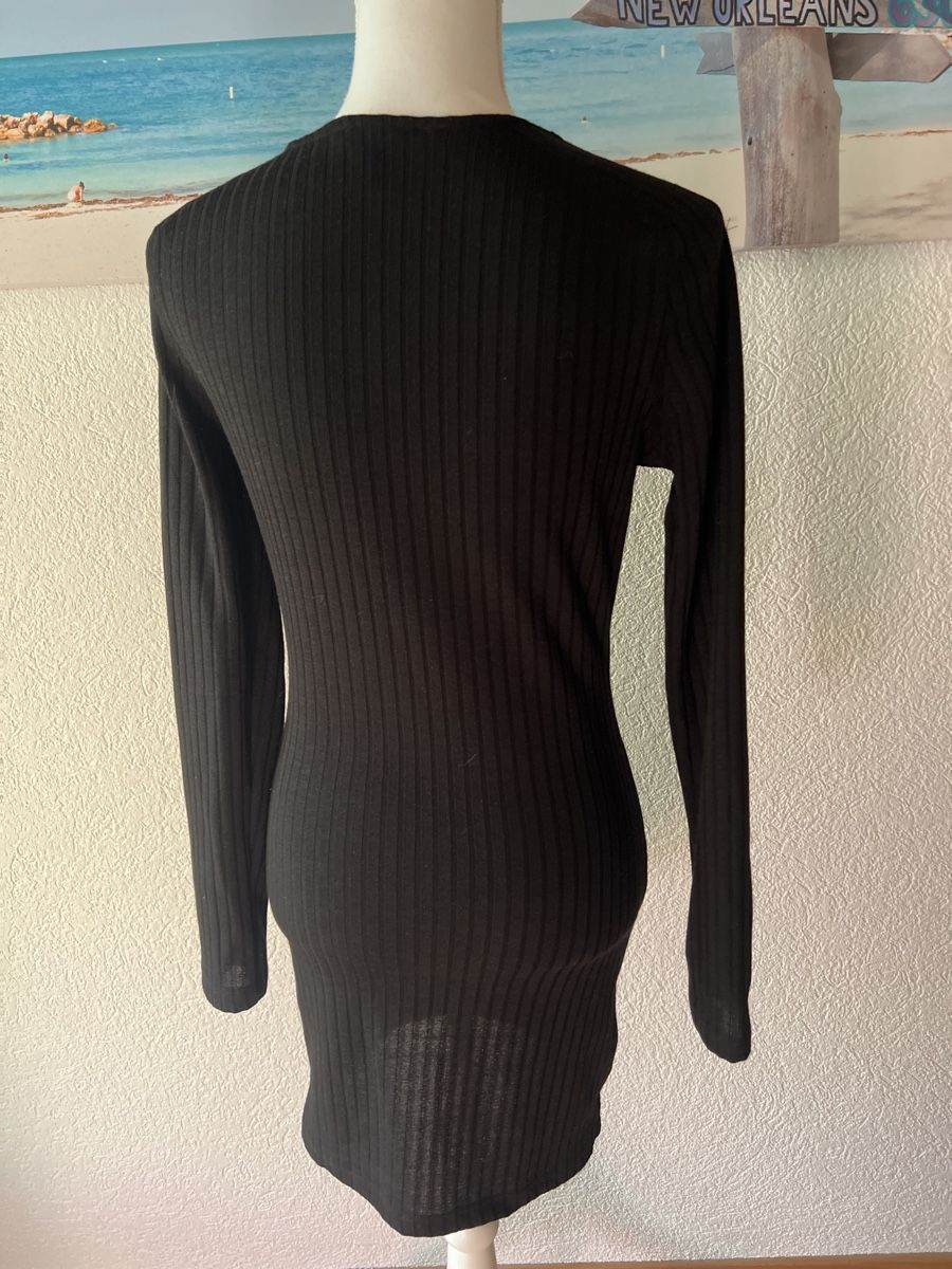 Mango Kleider: Schwarzes Mango Kleid, Rippstrick, Gr.XS – Gebraucht aus Linden von Annelie12 2