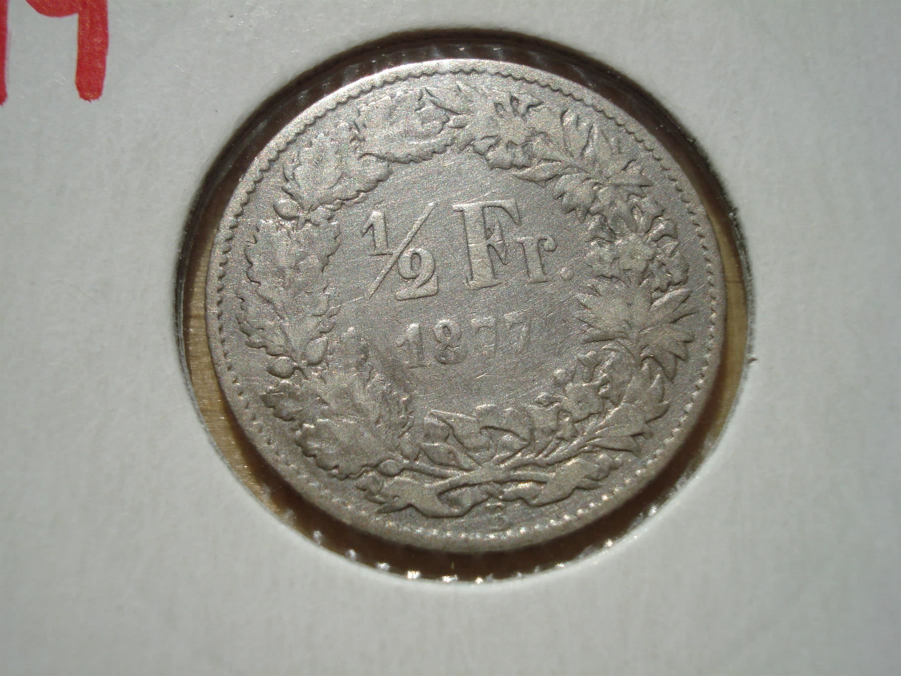 Tutti le monete: (149)  1/2 Franken  1877 – Usato da Erlach venduto da Net-Coins 1