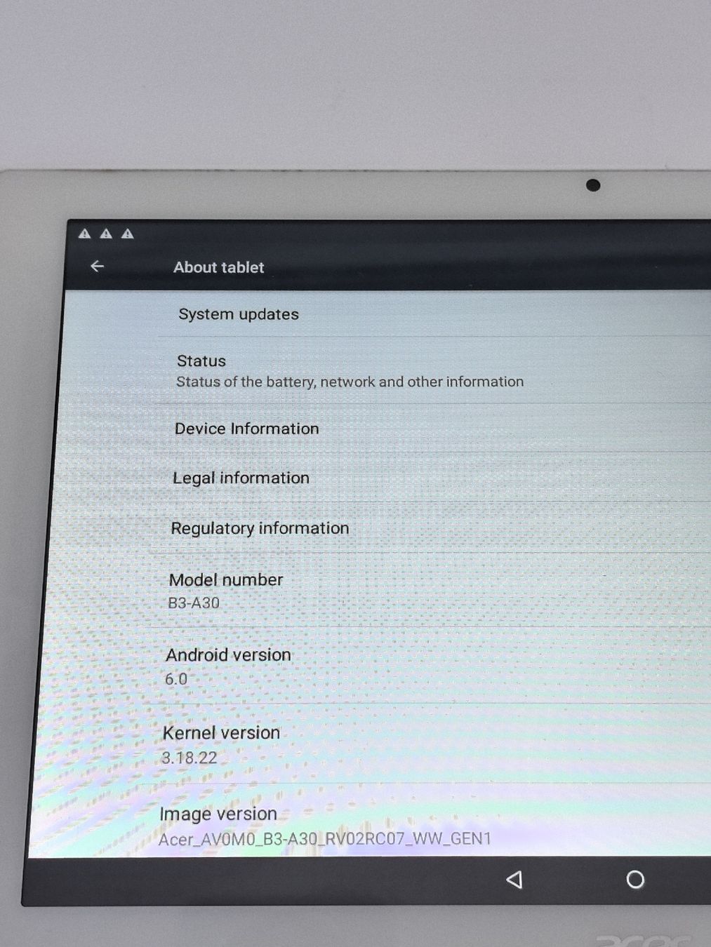 Acer Tablet PC: Acer Iconia B3-A30 Tablet Android 6.0 White WiFi – Usato da Uster venduto da TOPPRICEE 2