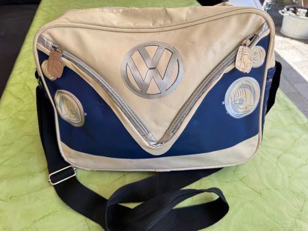 Original VW Bulli T1 Handtasche blau