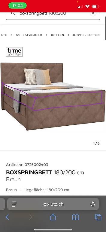 Materassi: Top Boxspring-Matraze – Usato da Glattbrugg venduto da ale_x6nc 1