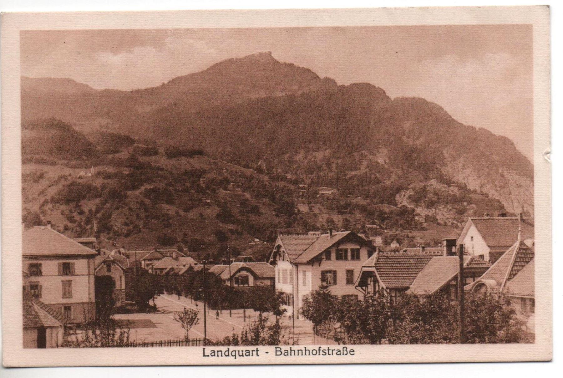 Ansichtskarten: LANDQUART Bahnhofstrasse – Gebraucht aus Jona von philajona