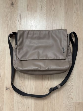 zwei Cargo Crossbody Bag, Taupe, Vegan Leather