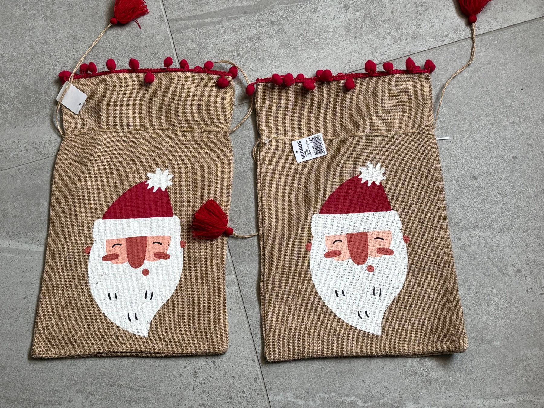 Tutte le decorazioni: 2x Sacs de St Nicolas Noël cadeau - Jutebeutel neu – Nuovo (secondo la descrizione) da Salvenach venduto da gwenwywar
