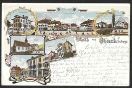 Ibach farbige Lithografie 6 Bilder