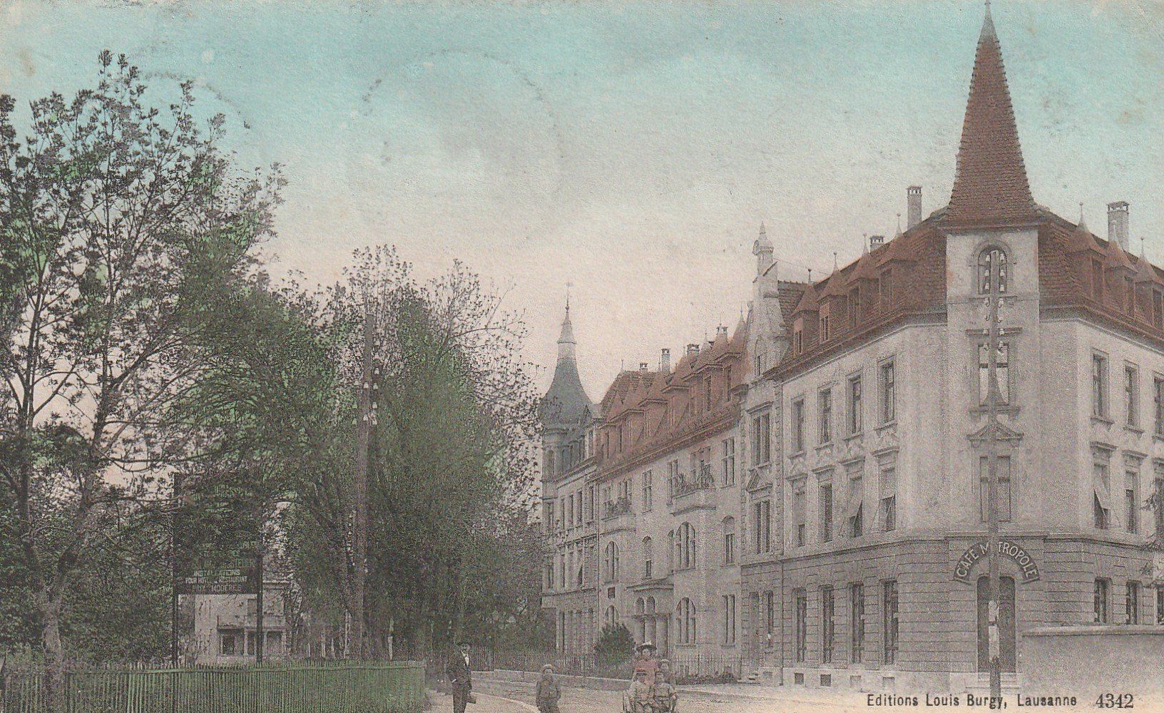 Cartoline postali: AK  Dèlemont  - Avenue de la Sorme 1909 – Usato da Rupperswil venduto da Ema10