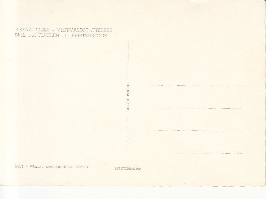 Cartoline postali: Axenstrasse ca. 1965 – Usato da Bürglen TG venduto da StampGraf 1