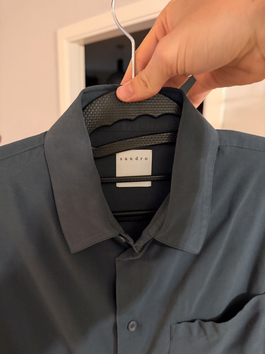 Sandro Camicie: Chemise Sandro bleu pétrole – Usato da Confignon venduto da lsb_cl8c 1