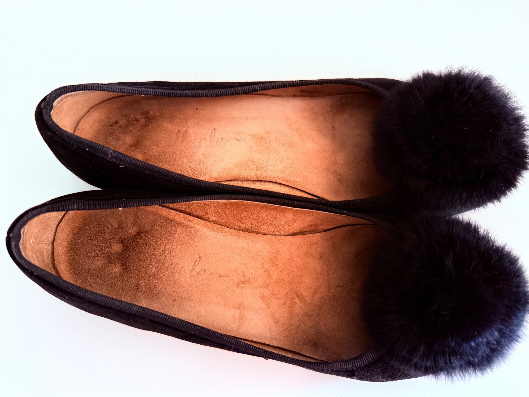 Scarpe da donna: Schwarzer Wildlederballerina, Größe 38 – Usato da Zollikon venduto da JeannetteEgger