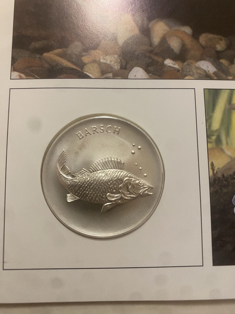Medaglie: Numisbrief Tiere der Heimat Barsch Silber 999 – Nuovo (secondo la descrizione) da Muralto venduto da Alex1912 1