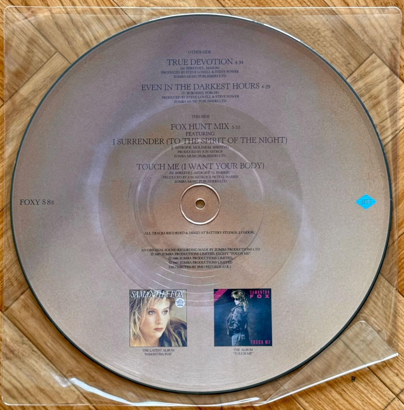 Schallplatten: Samantha Fox True Devotion Picture Disc 12" Maxi vinyl 80er – Gebraucht aus Aarau von Grogu66 1