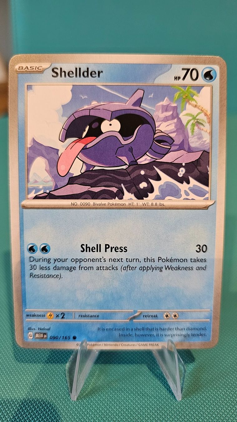 Pokémon Sammelbilder & Trading cards: Shellder MEW 090/165 EN – Gebraucht aus Rheineck von Pinia03
