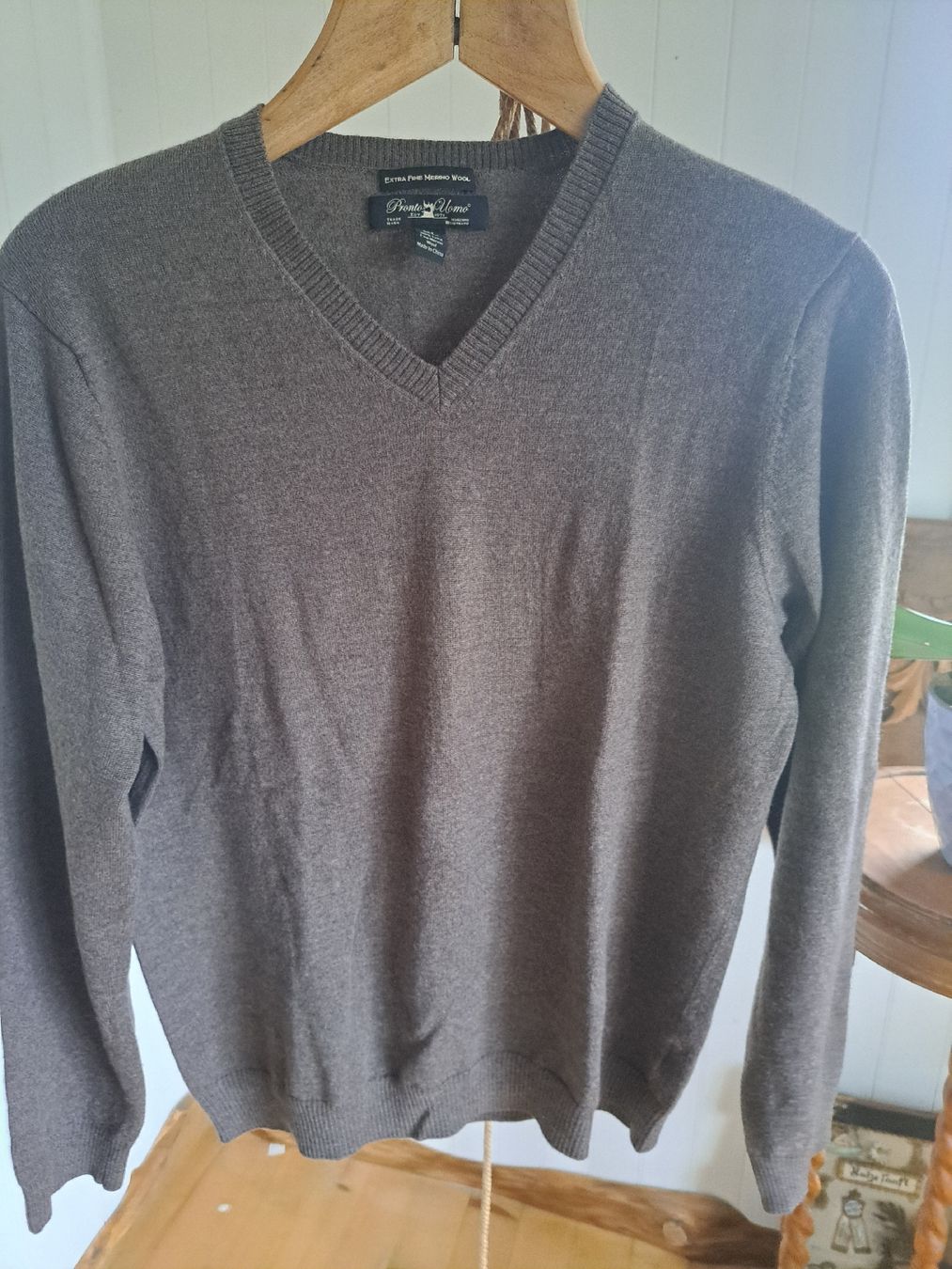 Pullover & Sweatshirts: PRONTO UOMO Merino V-Neck Pullover L Wollpulli Pulli M – Gebraucht aus Mollis von Fauchi99 3