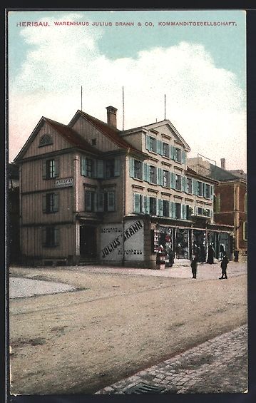 Ansichtskarten: Herisau, Warenhaus Julius Brann, Co., Ko – Gebraucht aus Berlin von bartko-reher