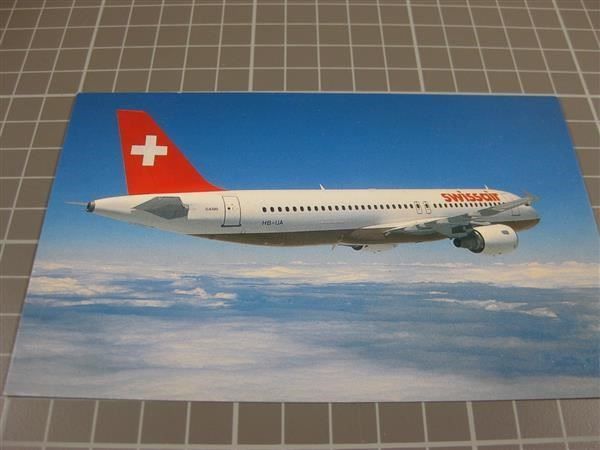 Cartoline postali: AK Swissair Airbus A320 – Usato da Malters venduto da Marosko