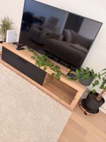 TV-Board Holzoptik schwarz mit Schublade Neuwertig