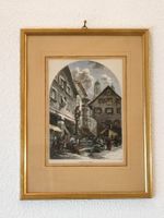 Historischer Farbstich „A Street in Zürich“