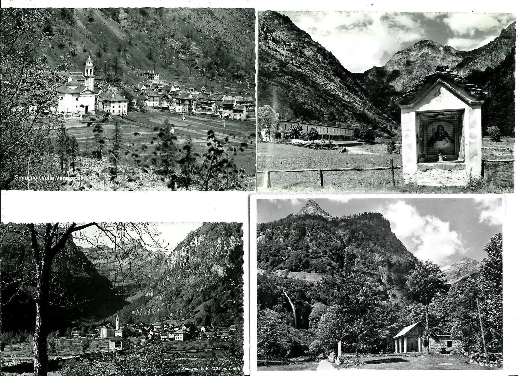 Cartoline postali: Sonogno Vale Verzasca TI 4 AK Quer Format 1939 - 1950 – Nuovo (secondo la descrizione) da Ennetmoos venduto da Ambuman