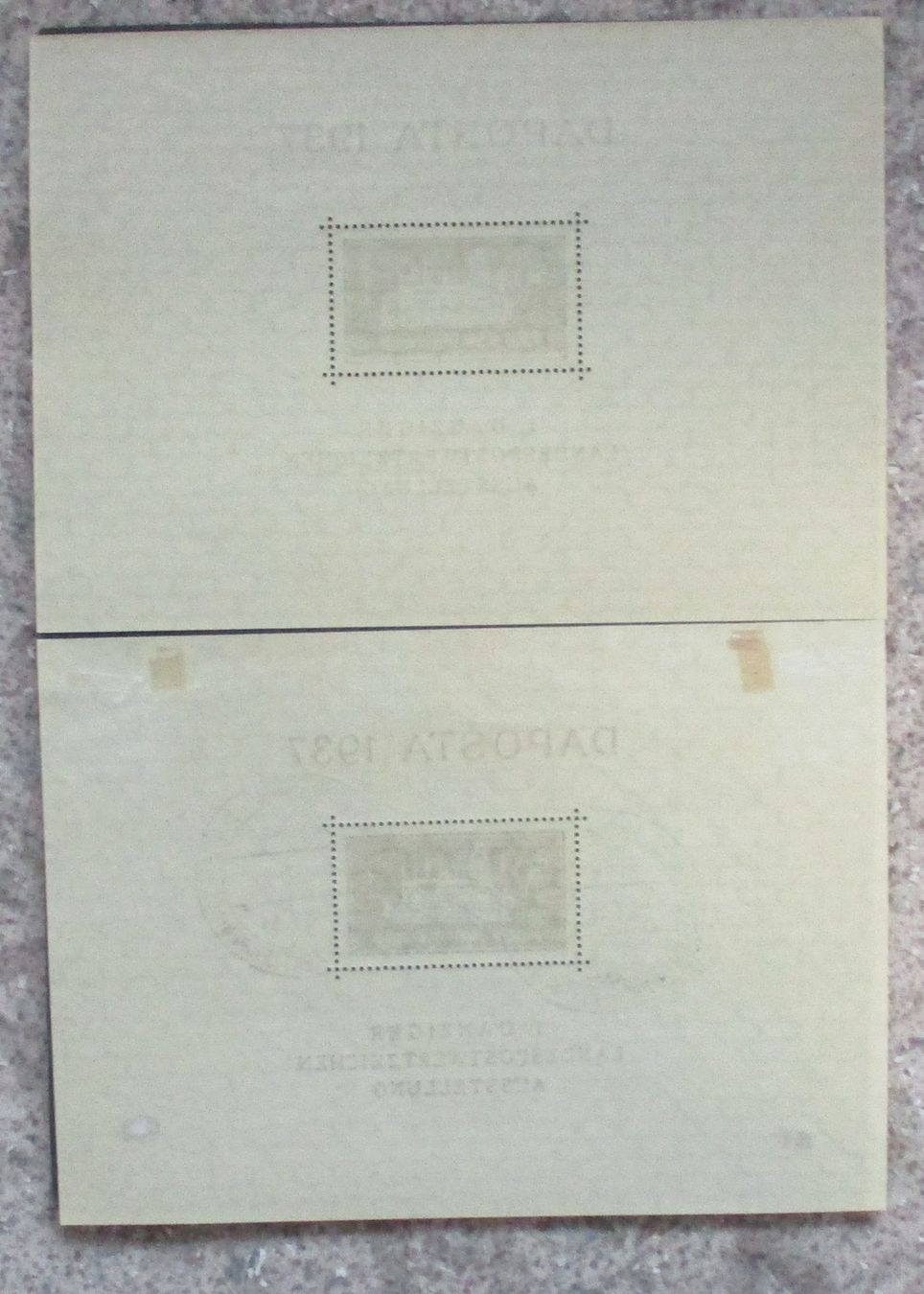 Tous les timbres: Danzig Blöcke 1 und 2 – D'occasion à Mühlau par Goelfli 1