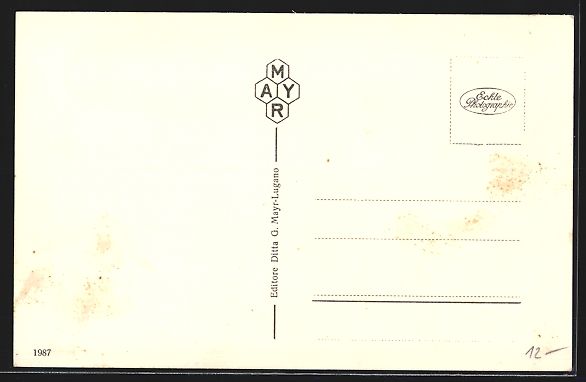 Cartoline postali: Gandria, Ortspartie am Ufer, ablegender  – Usato da Berlin venduto da bartko-reher 1
