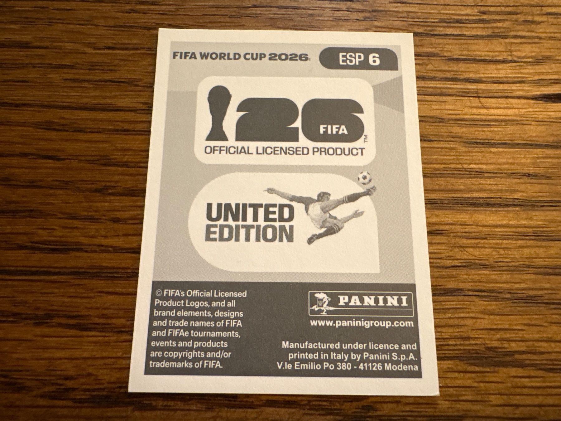 Panini Carte collezionabili: Panini 2026 ESP 6 – Nuovo (secondo la descrizione) da Elsau venduto da Cerry81 1