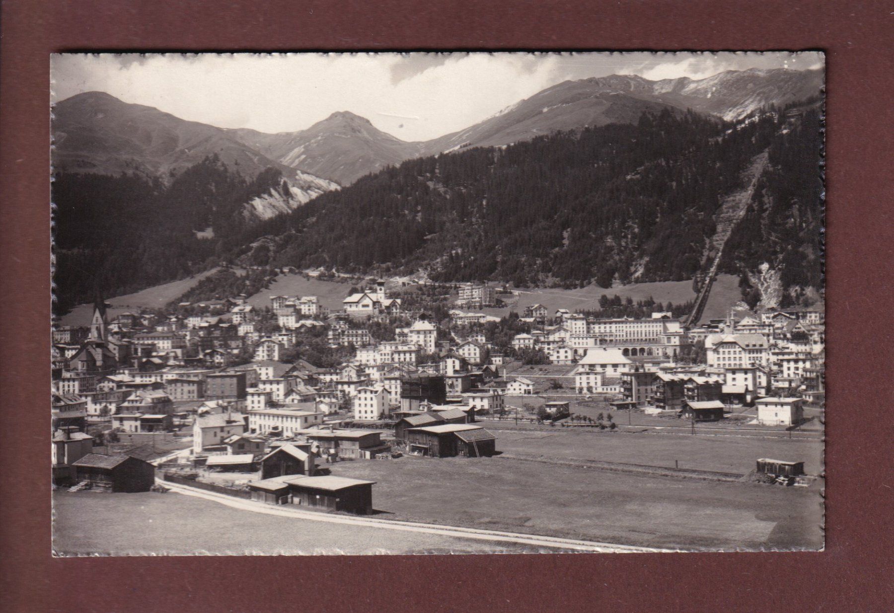Ansichtskarten: DAVOS - Teilansicht - 1928 – Gebraucht aus Pully von nicecards