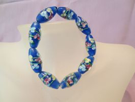 Murano Glas Armband Blau Nr. 1