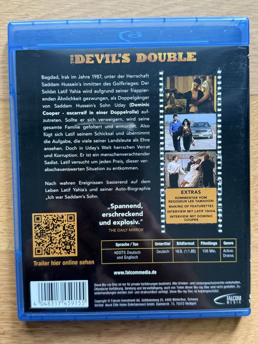 Alle DVDs: The Devil's Double - Blu-ray – Gebraucht aus Kölliken von nerdorado 1
