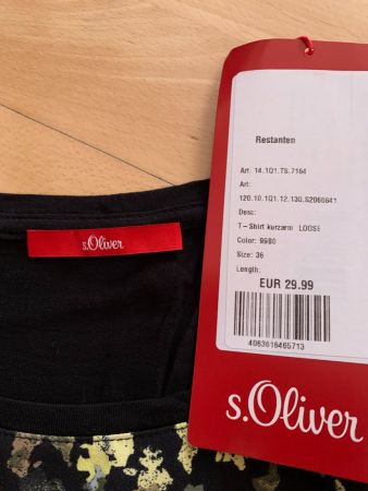 S.Oliver Damen Shirt, Gr. 36, NEU