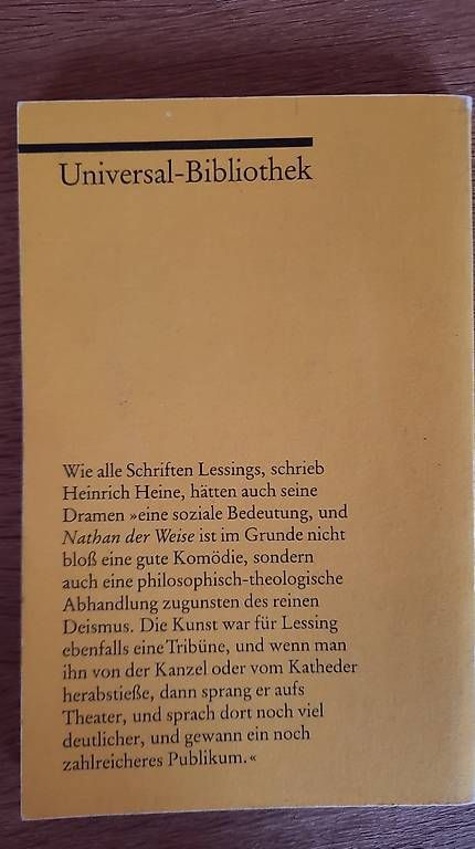 Bücher: Nathan der Weise  – Gebraucht aus Spiez von sus_2m5b