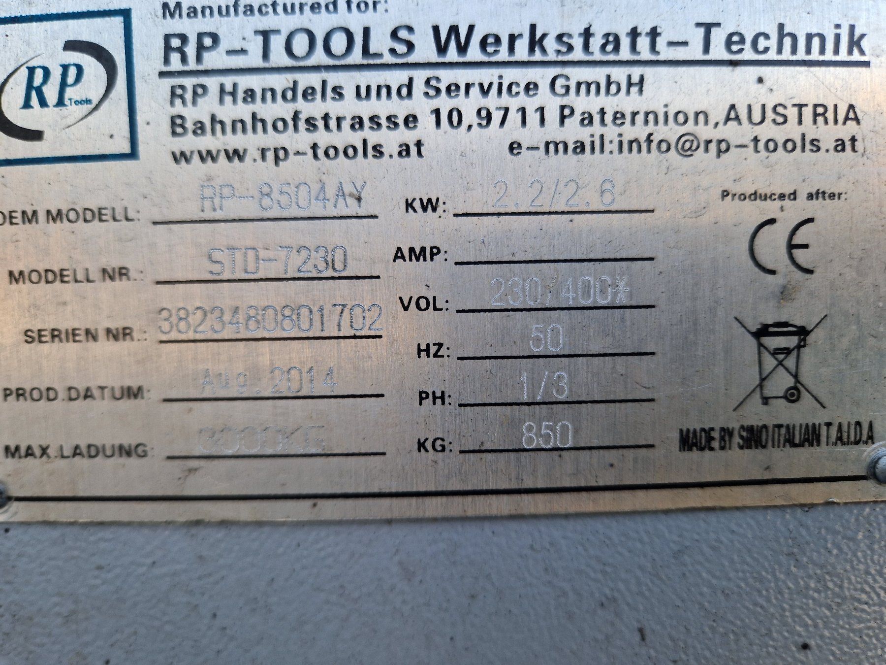 Piattaforme elevatrici & Crick: Scherenhebebühne 3000kg – Usato da Unterkulm venduto da can5726 5
