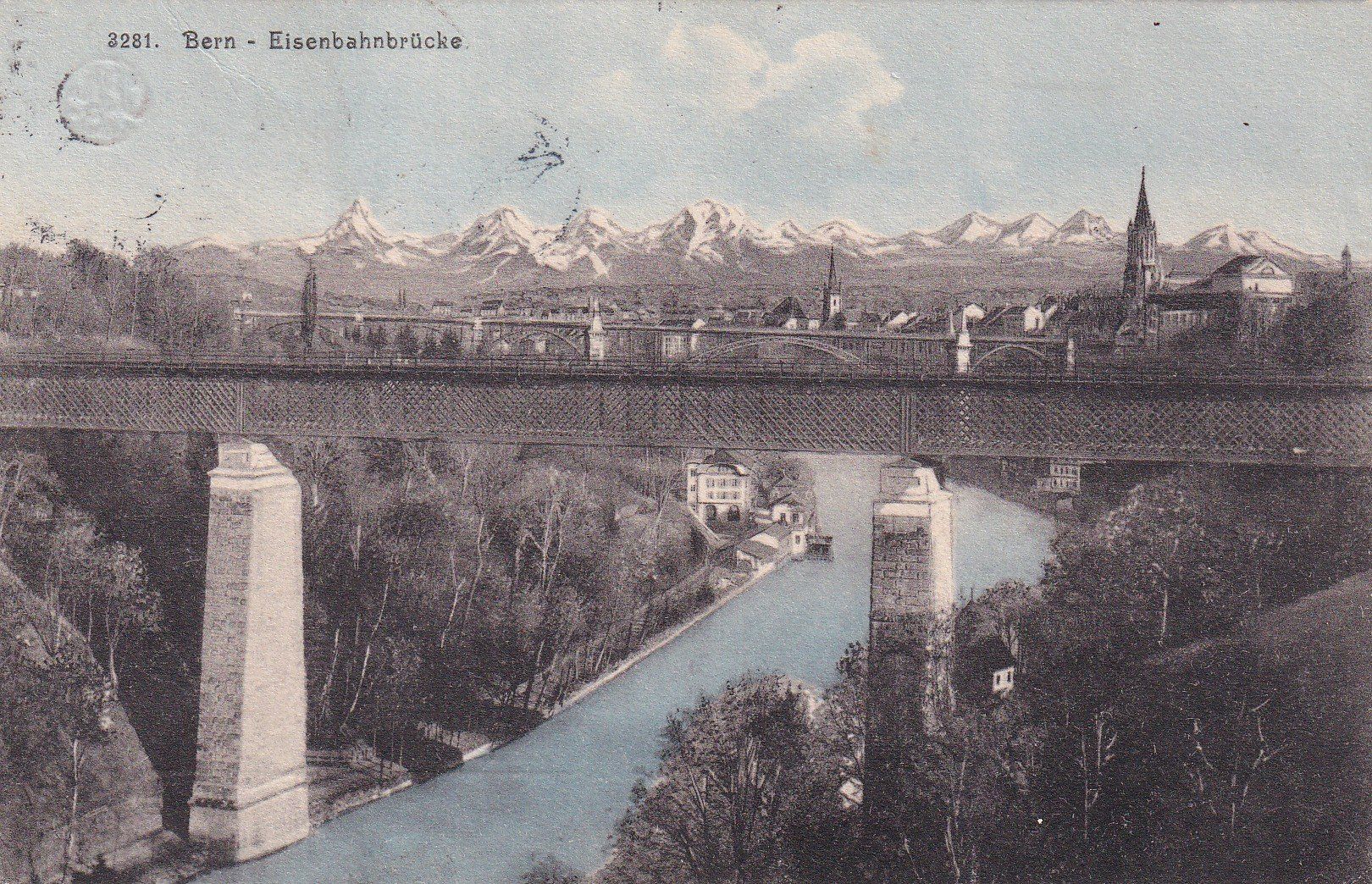 Cartes postales: Bern - Eisenbahnbrücke  1912 – D'occasion à Cormoret par Pascalll2001
