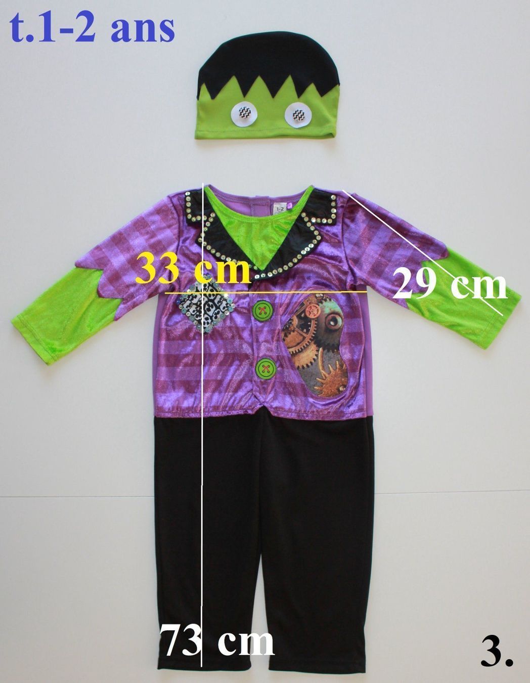 Costumi: Costume Frankenstein t. 1 - 2 ans – Usato da Peseux venduto da CoolShoping 1